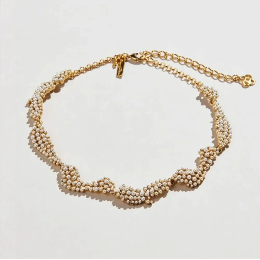 Oscar de la Renta Torn Paper Necklace